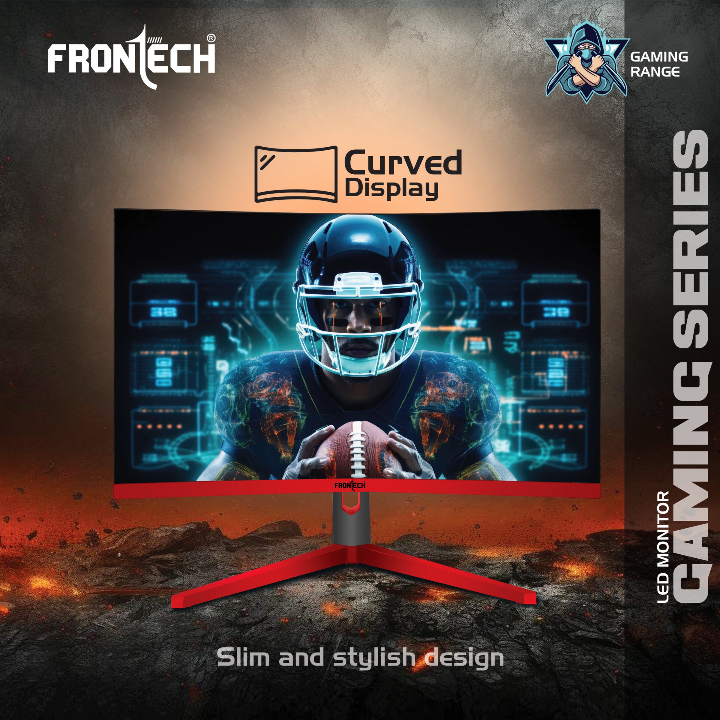 Frontech 27-inch (68.58 cm) Curved Gaming Monitor | 200Hz Refresh Rate | Full HD 1080p | Free Sync | Flicker-Free | HDMI & DP Dual Input (MON-0052) Frontech 27-inch (68.58 cm) Curved Gaming Monitor | 200Hz Refresh Rate | Full HD 1080p | Free Sync | Flicker-Free | HDMI & DP Dual Input (MON-0052)
